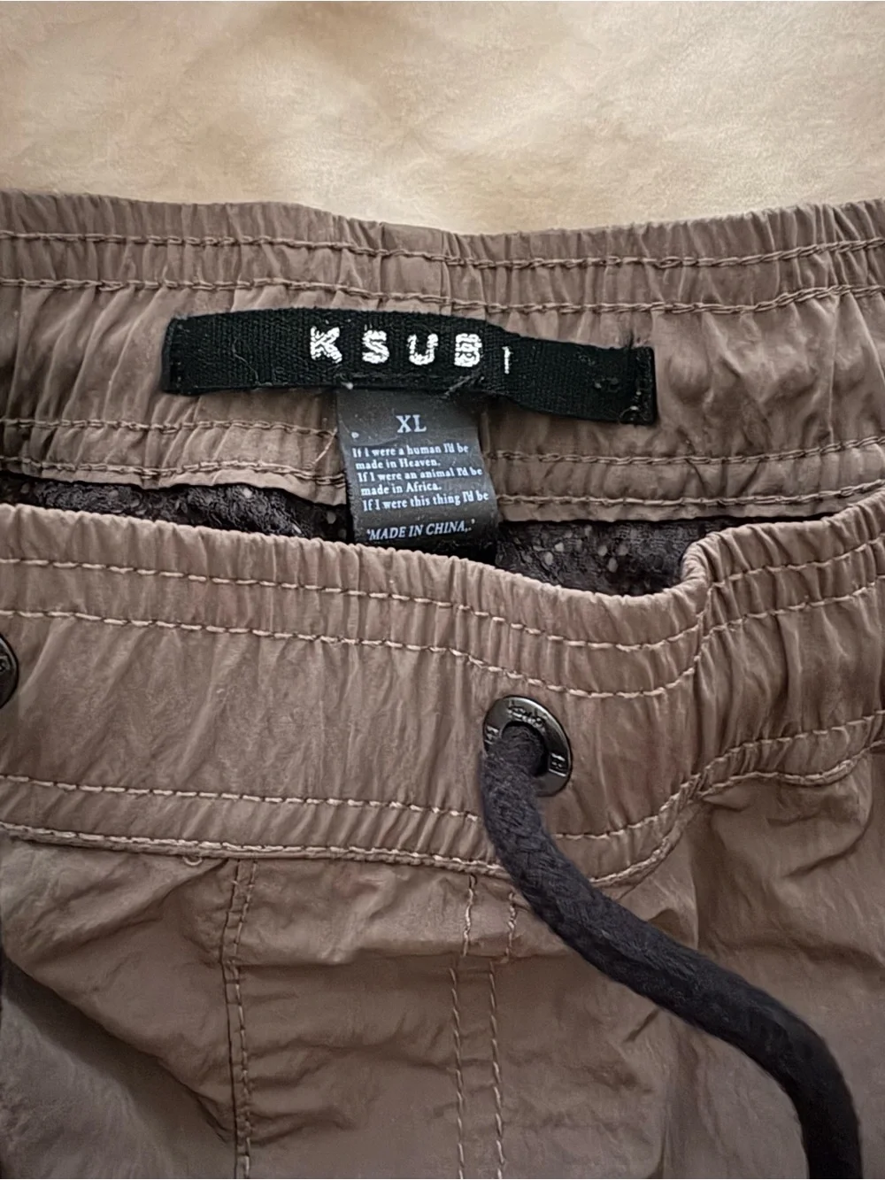 Ksubi Men's Olive Green Swim Trunks